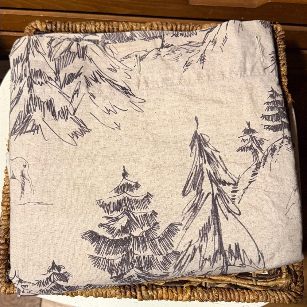 Pottery Barn Rustic Forest Shower Curtain
